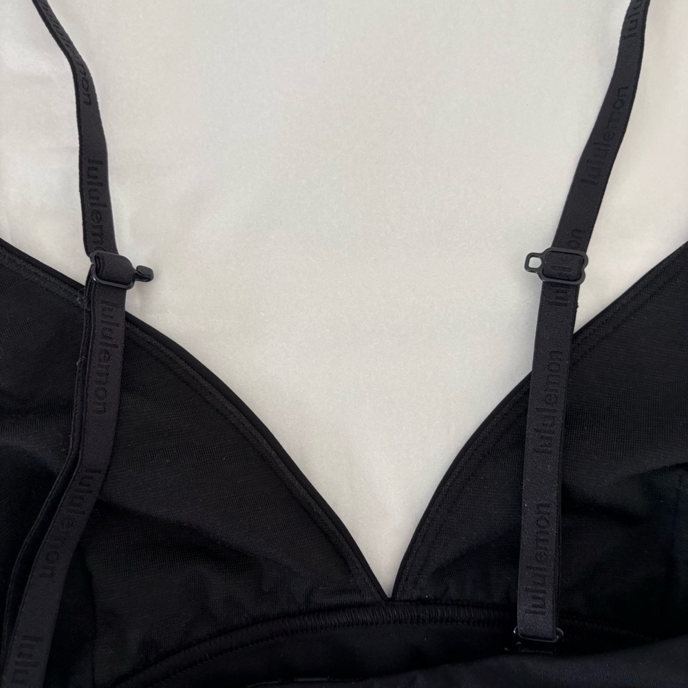 Lululemon License to Train Triangle Bra Black Sz 4 A/B - Picture 6 of 8